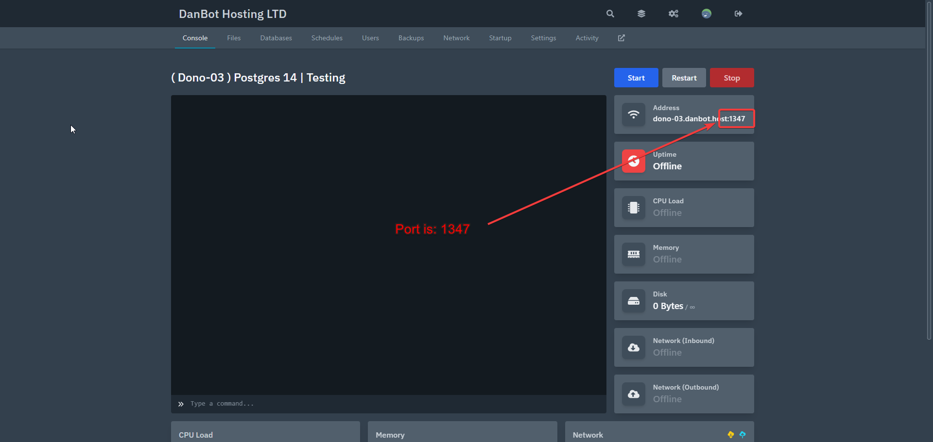 Server Port Location