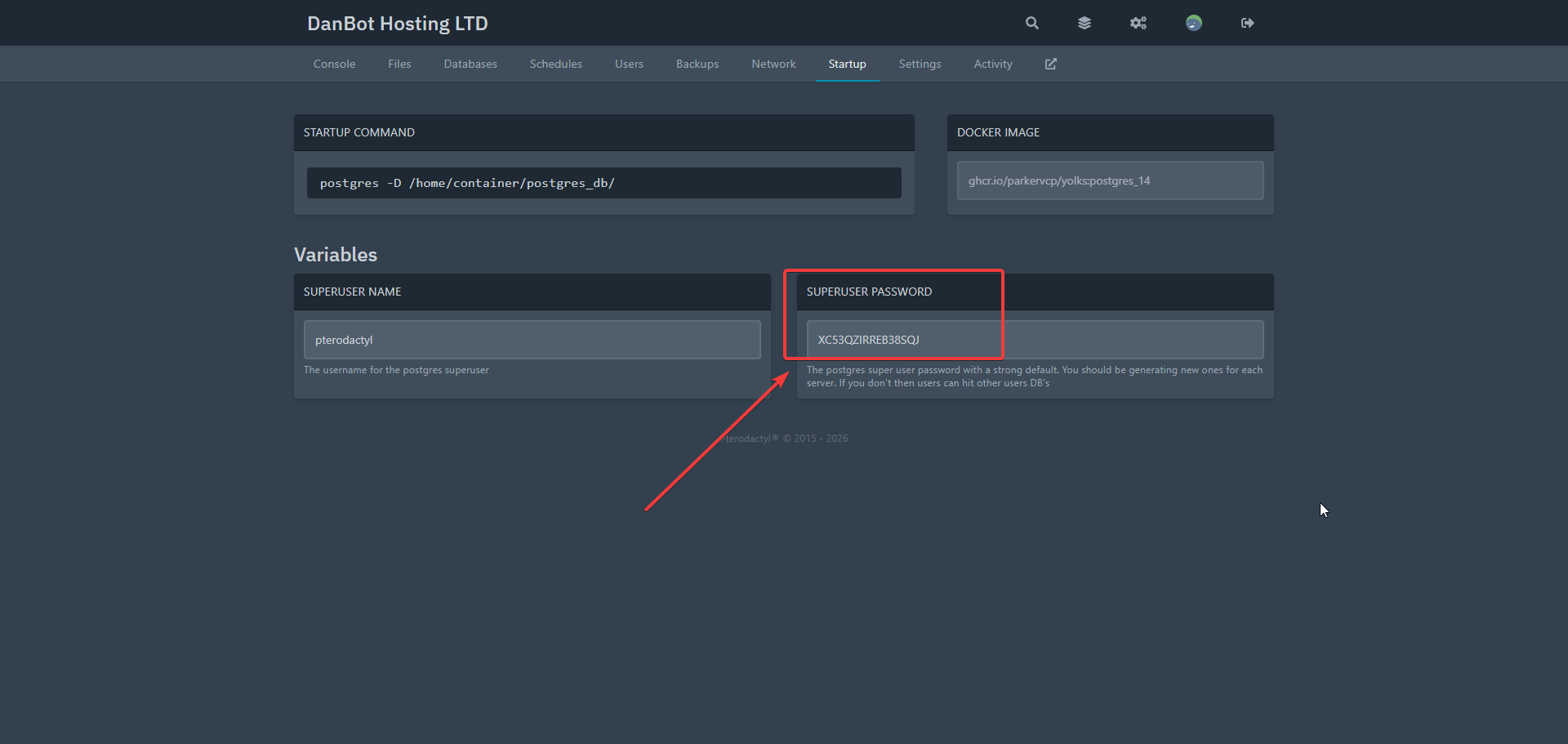Postgres Server Password Change